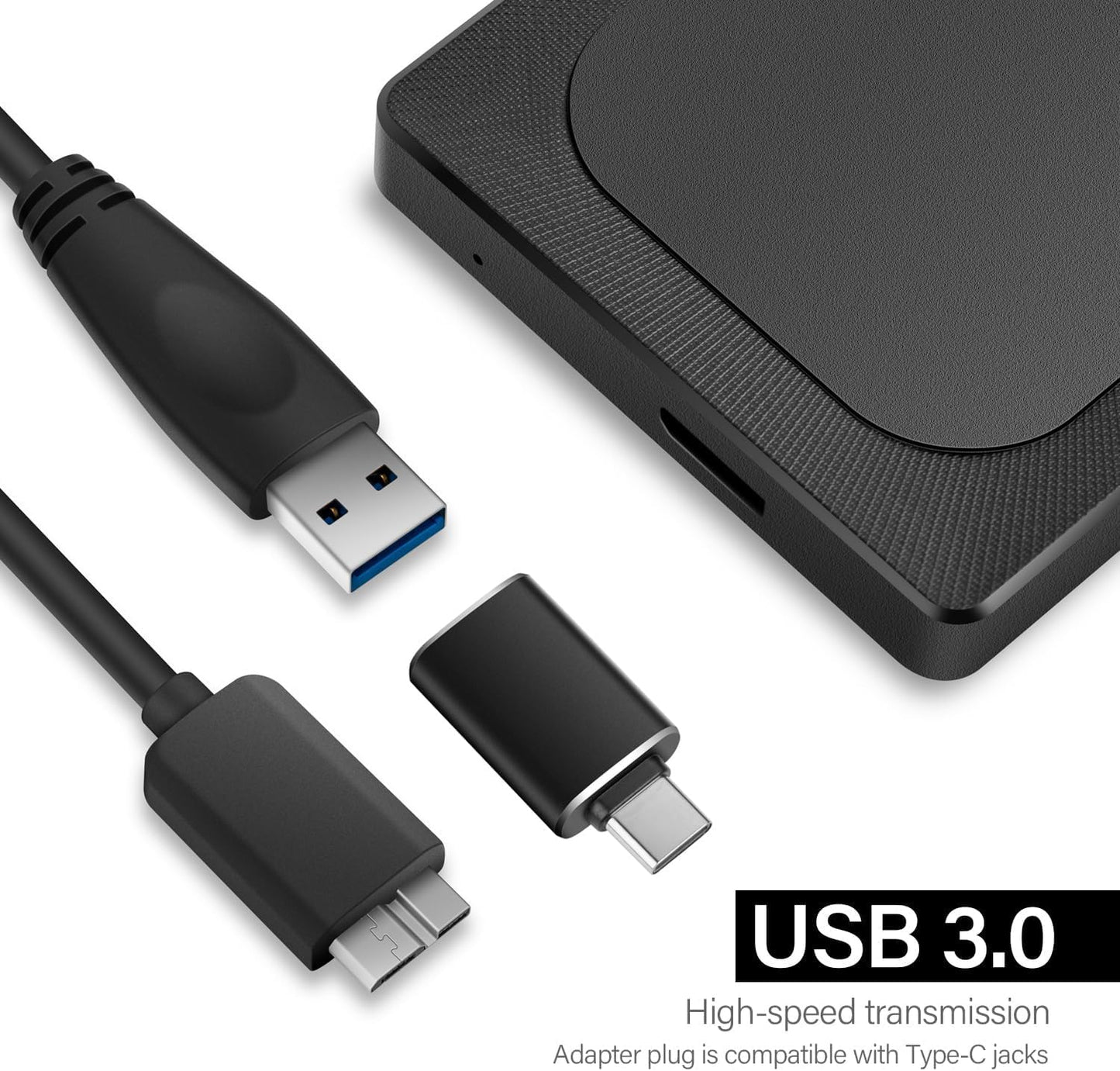 1TB Portable External Drive – USB-C / USB 3.0