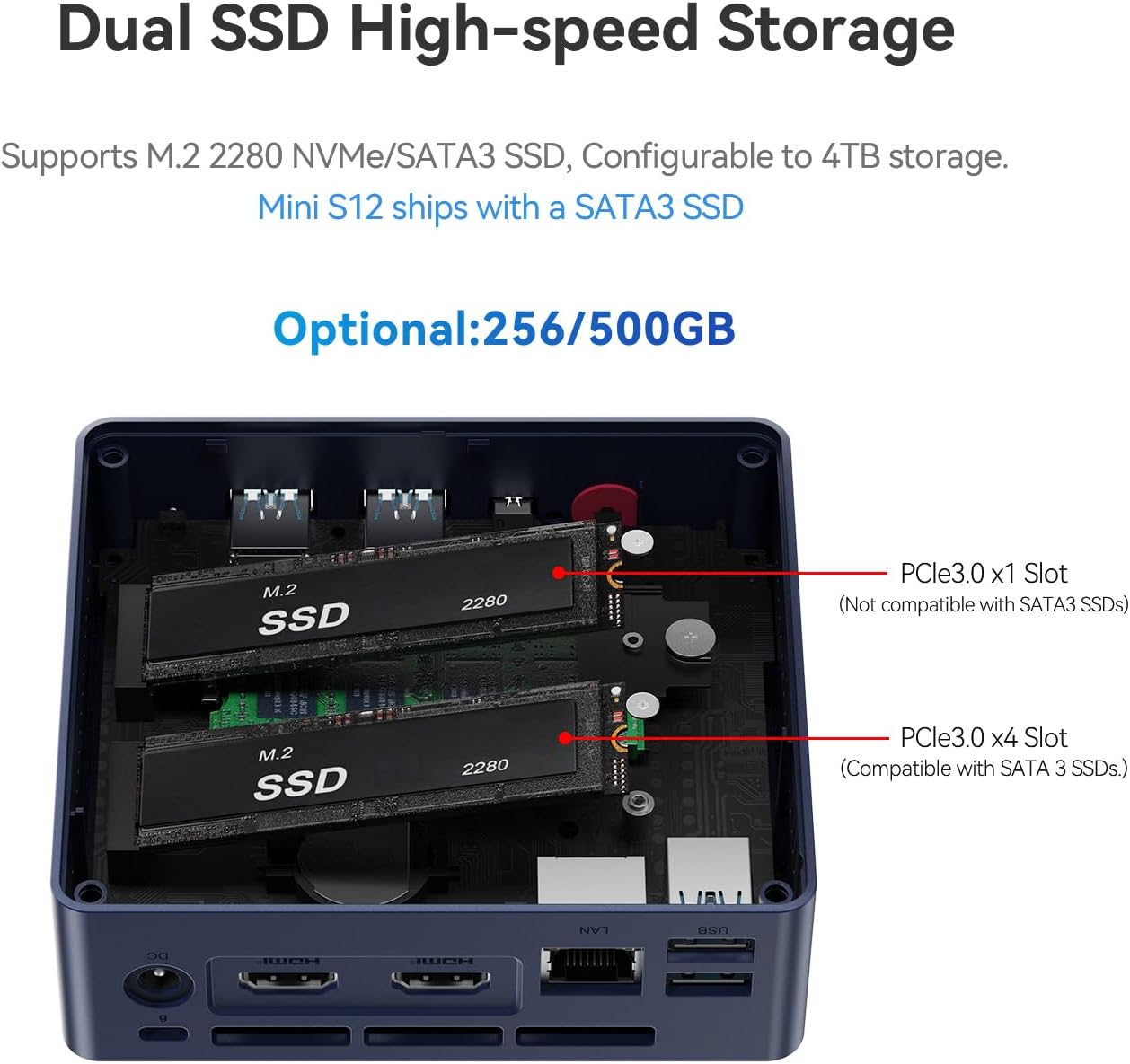 Essential Office Setup – Beelink S12 | 8GB | 27” Monitor