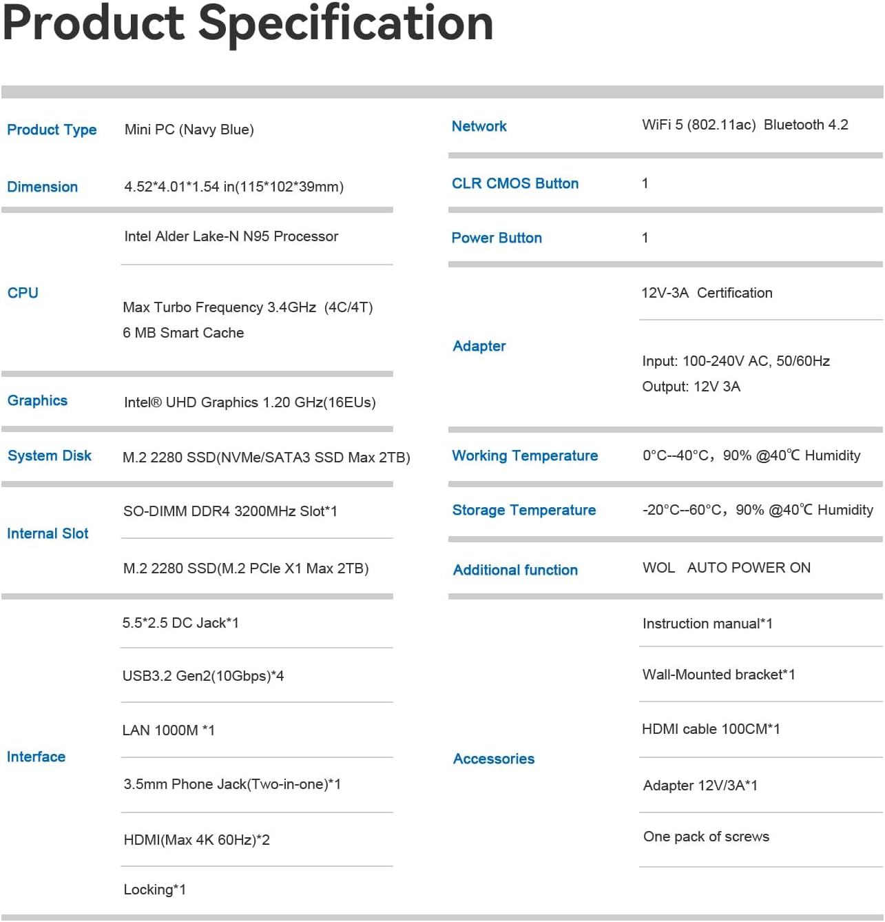 Essential Office Setup – Beelink S12 | 8GB | 27” Monitor