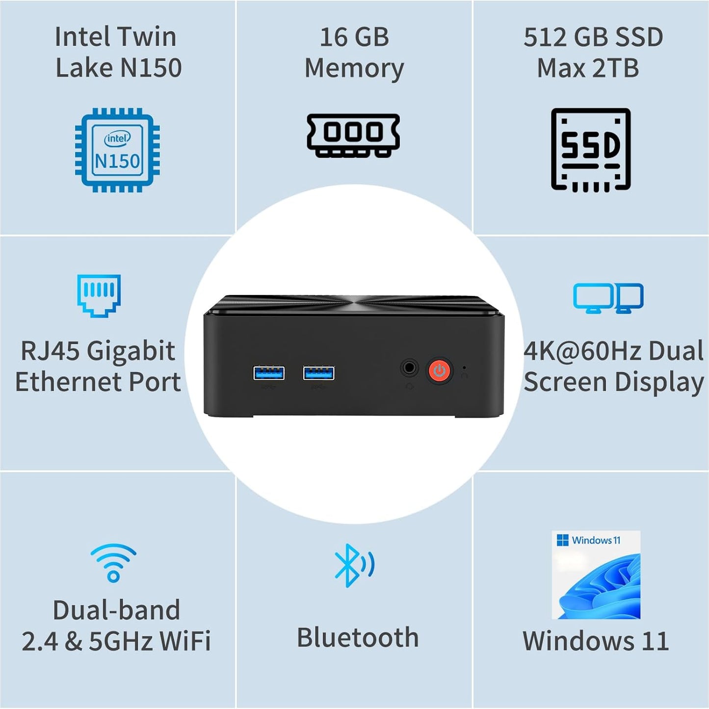 Essential Office Series – N150 | 16GB | 27” Setup